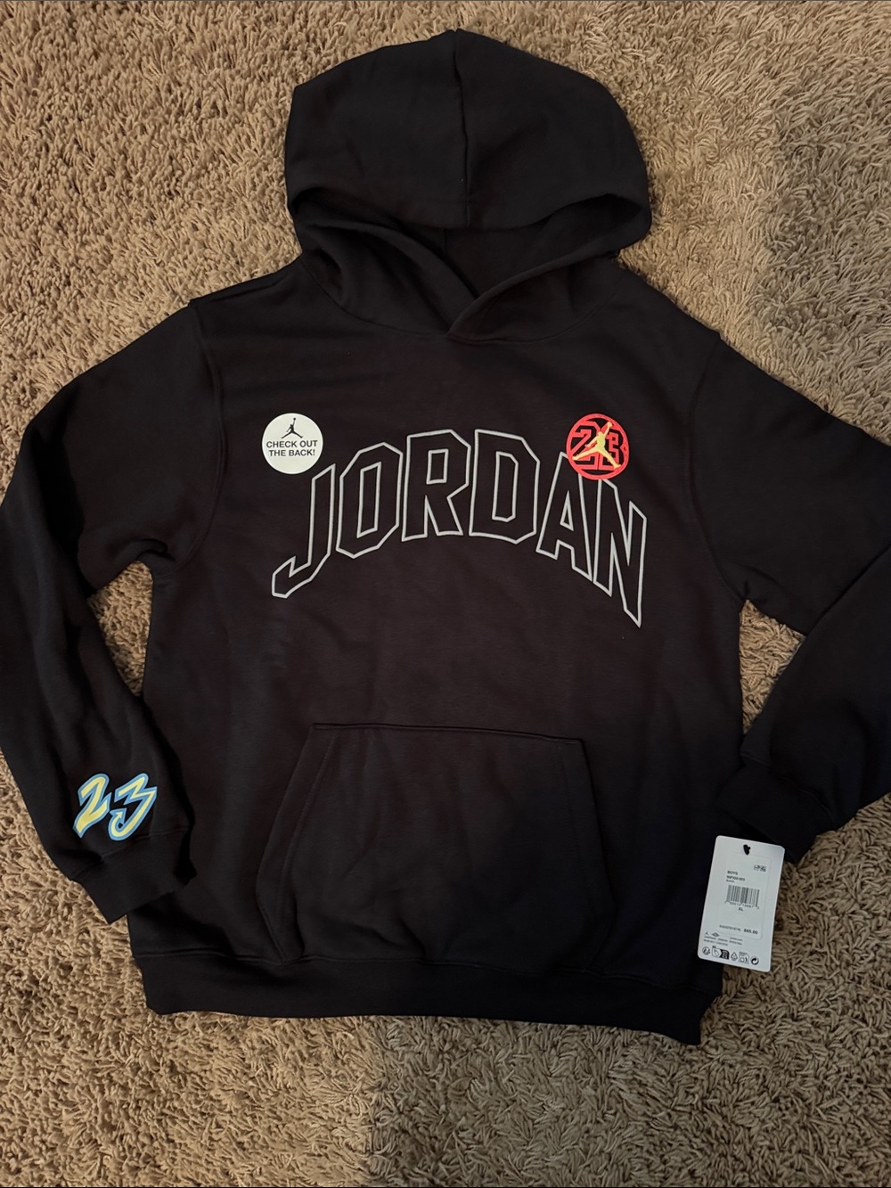 Jordan Black Crewneck Hoodie